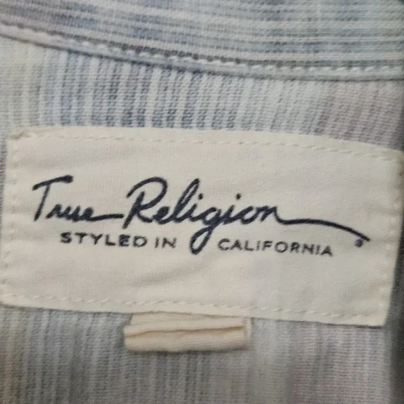 True Religion Western style snap button-down size xs - Picture 4 of 16